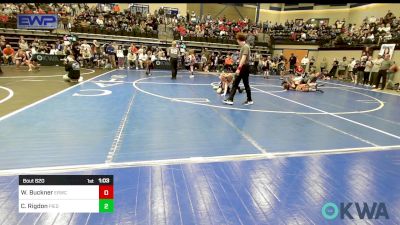 80 lbs Round Of 16 - Waylon Buckner, El Reno Wrestling Club vs Cason Rigdon, Piedmont