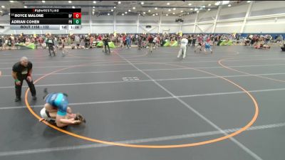 132 lbs Cons. Round 6 - Royce Malone, Unattached vs Adrian Cohen, Unattached