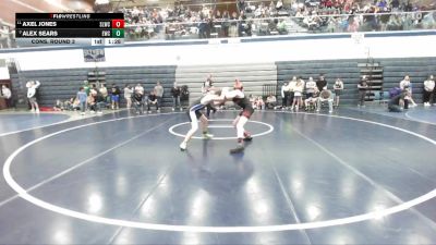 132 lbs Cons. Round 3 - Axel Jones, Sandpoint Legacy Wrestling Club vs Alex Sears, Emmett Wrestling Club