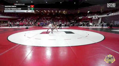 126 lbs Quarterfinals (8 Team) - Kolten Terwilliger, SALINA vs Easton Smith, LINCOLN CHRISTIAN