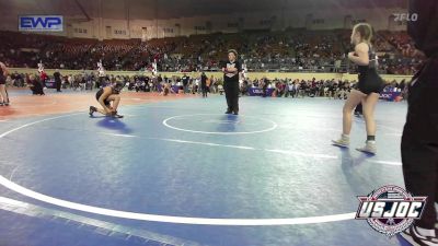 120 lbs Quarterfinal - Myka Loman, F-5 Grappling vs Autumn Belvin, Shelton Wrestling Academy