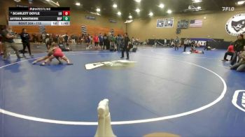 115 lbs Quarterfinal - Scarlett Doyle, Liberty vs Jaysea Whitmire, Mariposa