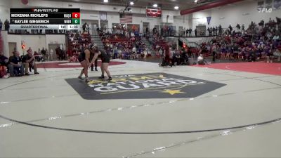 190 lbs Quarterfinal - Saylee Gingerich, West Branch vs McKenna Ricklefs, Maquoketa
