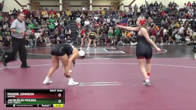 135 lbs Cons. Round 3 - Jacquelin Molina, West Liberty vs Maddie Johnson, Denver