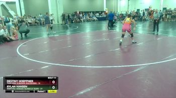 135 lbs Quarters & Wb (16 Team) - Destiny Hoeppner, Team Iowa Sunshine Smackdown vs Rylan Hansen, Nebraska Wonder Women (A Team)