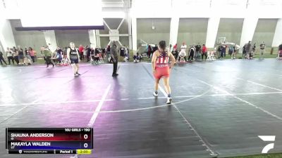 190 lbs Round 1 - Shauna Anderson, ID vs Makayla Walden, UT