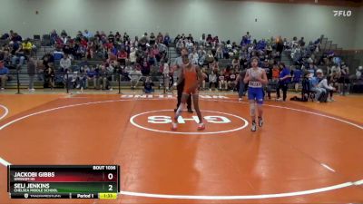 105 lbs Quarterfinal - Seli Jenkins, Chelsea Middle School vs Jackobi Gibbs, Grissom Hs