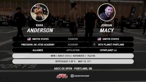 Kaya Anderson vs Jordan Macy 2026 ADCC Portland Open