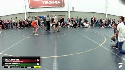 125 lbs Cons. Round 3 - James Fukumoto, Noke Wrestling RTC vs Brayden Brill, Front Royal Wrestling Club