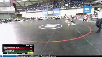 1 lbs Champ. Round 1 - Darrell Nanpuya, Omak vs Colby Ducatt, Cascade Christian