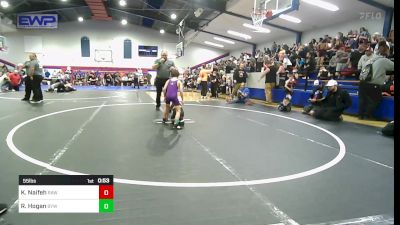 55 lbs Quarterfinal - Kyler Naifeh, Raw Wrestling Club vs Ryder Hogan, Bristow Youth Wrestling