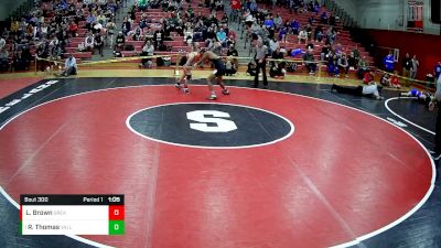 122 lbs Semifinal - Ryane Thomas, Valley vs Logan Brown, Greater Latrobe