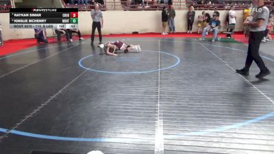 110_G lbs Consolation - Raykan Simar, Coudersport vs Kinslie McHenry, Montgomery