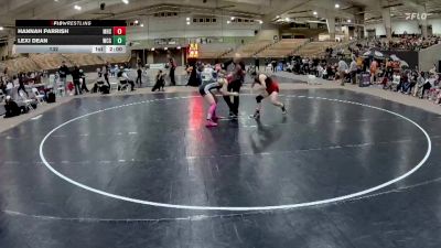132 lbs Placement Matches (8 Team) - Hannah Parrish, Maryville High School vs Lexi Dean, West Creek High School