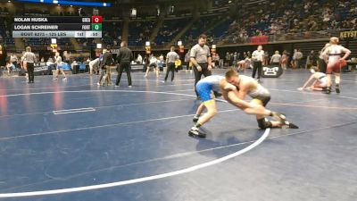 125 lbs Consy 6 - Nolan Huska, Greater Latrobe vs Logan Schreiner, Fort LeBoeuf