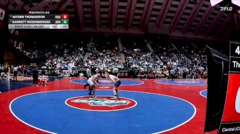 4A-285 lbs Champ. Round 1 - Jayden Thomasson, Central (Carroll) vs Barrett Rosenberger, Jones County