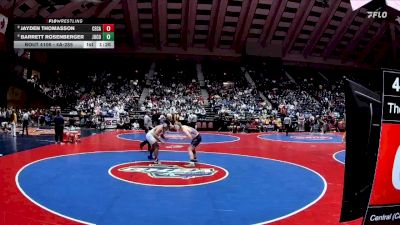 4A-285 lbs Champ. Round 1 - Jayden Thomasson, Central (Carroll) vs Barrett Rosenberger, Jones County