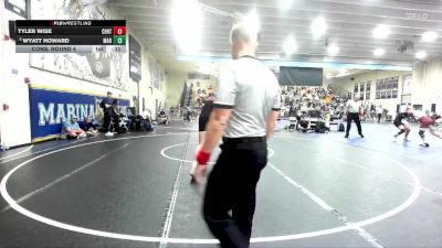 150 lbs Cons. Round 4 - Wyatt Howard, Marina vs Tyler Wise, Centennial