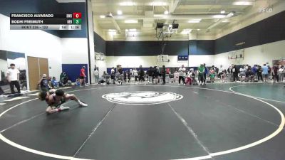 122 lbs Semifinal - Francisco Alvarado, Scotsmen Wrestling Club vs Bodhi Freimuth, Redlands