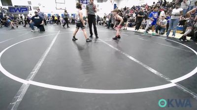 90 lbs Rr Rnd 3 - Sawyer Gambel, Mustang Bronco Wrestling Club vs Kaden Payne, Lone Grove Takedown Club