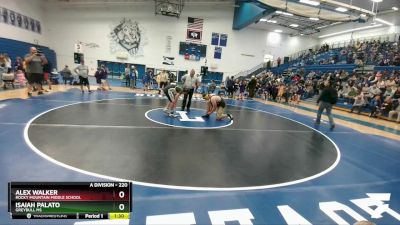 220 lbs Round 1 - Isaiah Palato, Greybull MS vs Alex Walker, Rocky Mountain Middle School