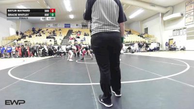 125 lbs Final - Baylin Maynard, Sand Springs Girls vs Gracie Whitley, Bentonville Girls