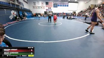 165 lbs Champ. Round 1 - Brody Sorensen, Thermopolis vs Braden Wright, Chadron
