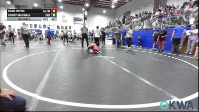 61 lbs Rr Rnd 3 - Rose Reyna, Carl Albert vs Korey Maxwell, Choctaw Ironman