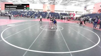 125 lbs Champ. Round 1 - Evan Whiteside, Penn State Behrend vs Lucas Johnson, Williams College