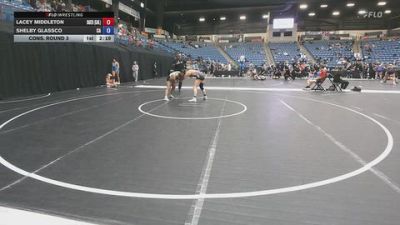 131 lbs Cons. Round 3 - Lacey Middleton, Baker University vs Shelby Glassco, Carl Albert