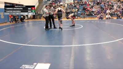 157 lbs Quarterfinal - Andres Archuleta, Rawlins vs Carter Maxwell, Douglas