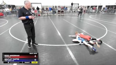 71 lbs Round 2 - Reed Akkerman, Wisconsin vs Bentley Mattie, Shed Wrestling