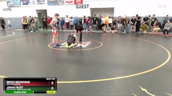 144 lbs Champ. Round 1 - Jonah Rust, Mid Valley Wrestling Club vs Brodi Browning, Mat-Su Matmen