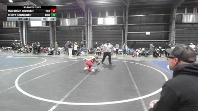 58 lbs Rr Rnd 5 - Maverick Lederer, Prescott Valley Bighorns vs Rhett Schneider, Manu WC