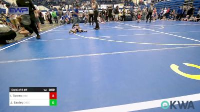 52 lbs Consi Of 8 #2 - Ivan Torres, Chickasha Youth Wrestling vs Jason Easley, Choctaw Ironman Youth Wrestling