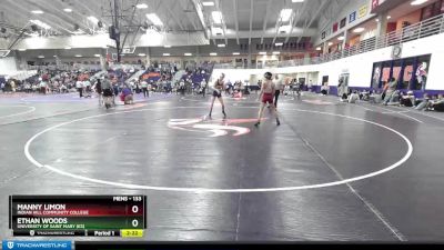 133 lbs Cons. Semi - Ethan Woods, University Of Saint Mary (KS) vs Manny Limon, Indian Hill Community College