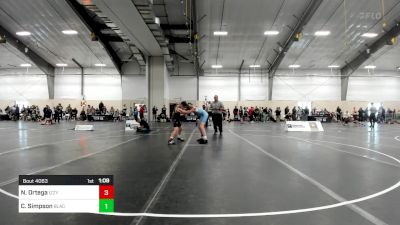 90 lbs Final - Nicholas Ortega, Izzy Style Wrestling vs Cole Simpson, Black Fox Wrestling Academy