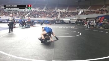 134-D1 Champ. Round 1 - Siana Carabeo, Mountain View (Marana) High School vs Alivia Fernandez, Canyon View High School