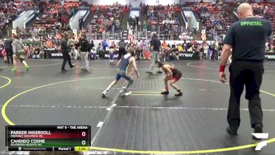 65 lbs Champ. Round 1 - Parker Ingersoll, Fremont Wolfpack WC vs Candido Cosme, Dearborn Heights WC