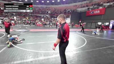 57 lbs 1st Place Match - Easton Werner, Askren Wrestling Academy vs Braden Toledo, Demons WC (Burlington)