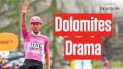 Tadej Pogacar Crushes Chaotic Giro d'Italia 2024 Stage In Dolomites