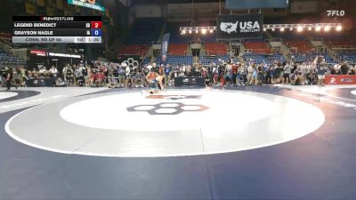 215 lbs Cons. Rd Of 64 - Legend Benedict, SD vs Grayson Nagle, IA