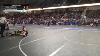 165 lbs Quarterfinal - Myra Hernandez, Garden City Wrestling Club vs Kailei Peterson, Smoky Valley