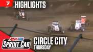 Highlights | 2024 USAC Sprints Thursday at Circle City Raceway