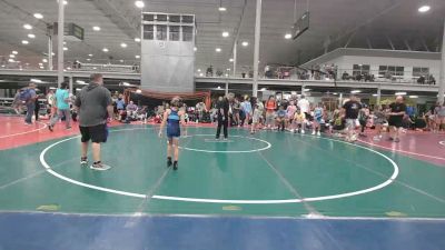 50 lbs Rr Rnd 4 - Elliott Rager, Central Pennies - Girls vs Teal Brown, Apache - Girls