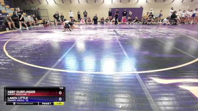 115 lbs Round 5 (10 Team) - Abby Durflinger, Rocket Wrestling vs Laken Little, Midwest Misfitz