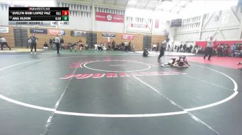 130 lbs Champ. Round 3 - Ana Olson, Alameda High School vs Evelyn Rubi Lopez Paz, Vallejo