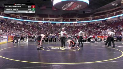 172 lbs Consi 1 - Sam Harrington, Cathedral Prep vs Mason Savitz, Corry