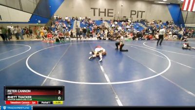 115 lbs Cons. Round 2 - Peter Cannon, Lehi vs Rhett Thacker, AVIATOR WRESTLING CLUB