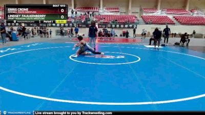 118-126 lbs Round 1 - Lindsey Faulkenberry, Smoky Mountain Youth Wrestling vs Erris Crone, Mitchell Youth Wrestling